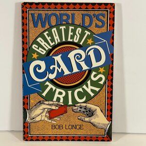 World's Greatest Card Tricks Paperback Book Bob Longe Magic Magician